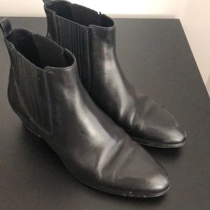 Barely worn black booties